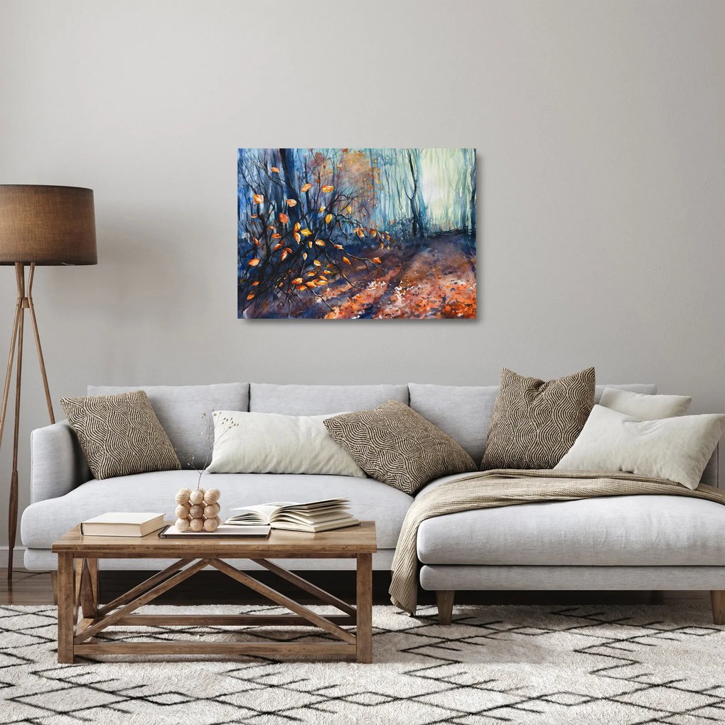 Obraz na szkle - Promienie jesiennego słońca (70x50 cm)