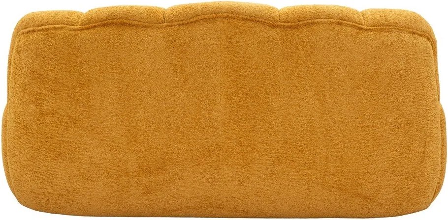 Musztardowa sofa z materiału bouclé 145 cm Ball – Mauro Ferretti