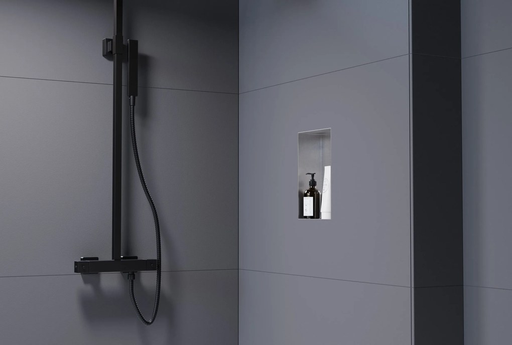 Półka wnękowa ścienna ze stali nierdzewnej NT203010X