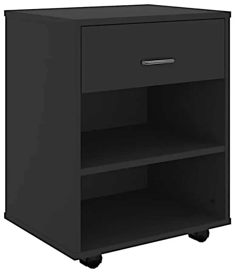 Czarny kontenerek biurowy D9-A95