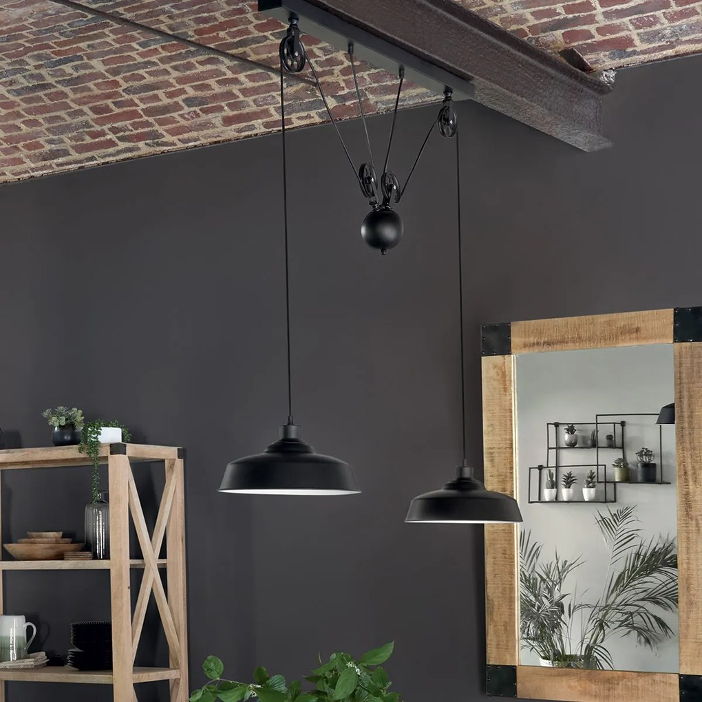Lampa wisząca EZIO, metal, wys. 60 cm