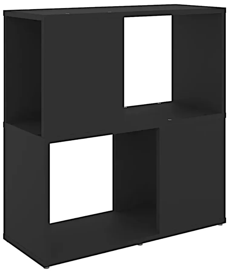 Biblioteczka do salonu czarna H6-A30