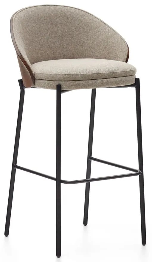 Brązowo-beżowy hoker (wysokość siedziska 77 cm) Eamy – Kave Home