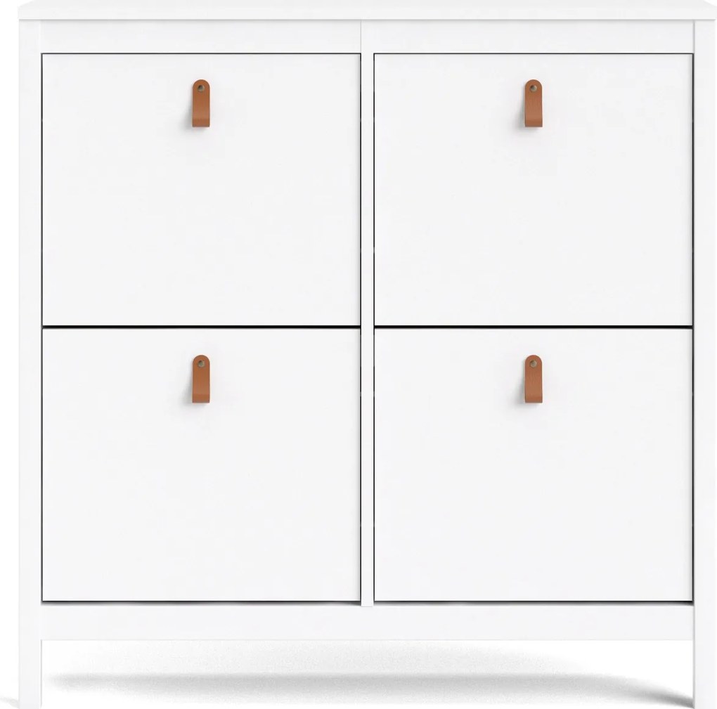 Elegancka szafka na obuwie Madrid biały mat