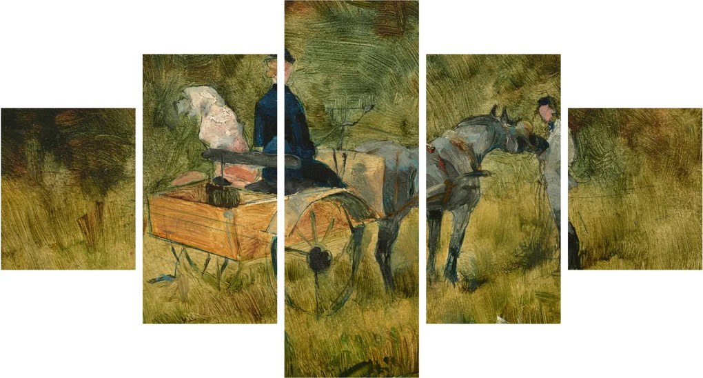 Obraz - Henri de Toulouse-Lautrec, The Trap, reprodukcje (125x70 cm)