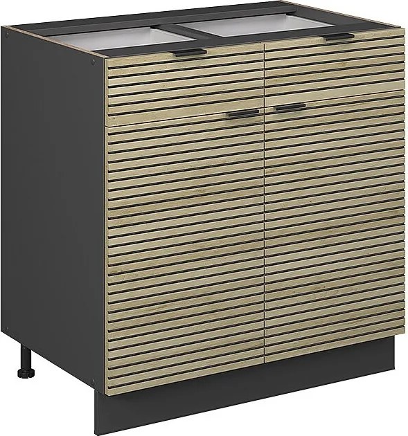 Szafka dolna do kuchni panel dębowy 80x51.6x82 fame-line