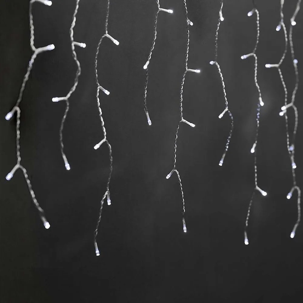 Nedis CLLC360C - kurtyna świetlna LED 360xLED/7 trybów, 14 m, IP44, zimne białe światło