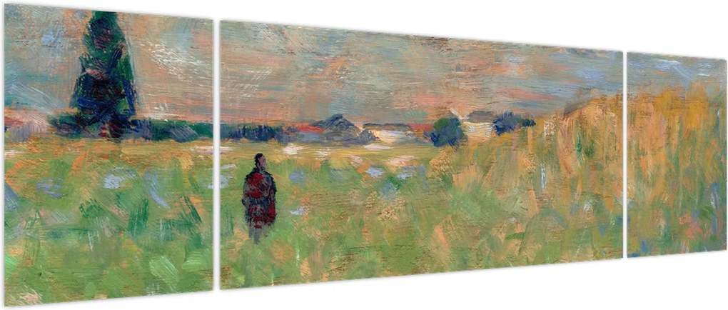 Obraz - Georges Seurat, A Summer Landscape, reprodukcje (170x50 cm)