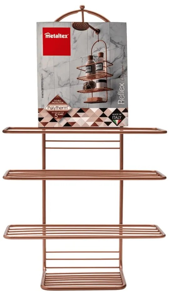 Łazienkowa półka wisząca Metaltex Copper