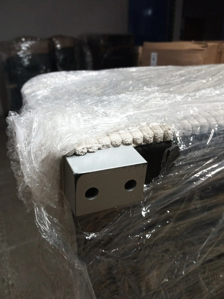 PROMOCJA Jasnobeżowy zestaw wypoczynkowy w kształcie U SMART COSARO 295x140 cm II jakość