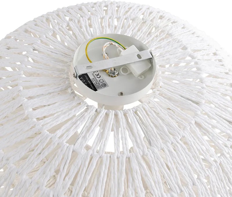 Lampa sufitowa w stylu retro biała - Lina