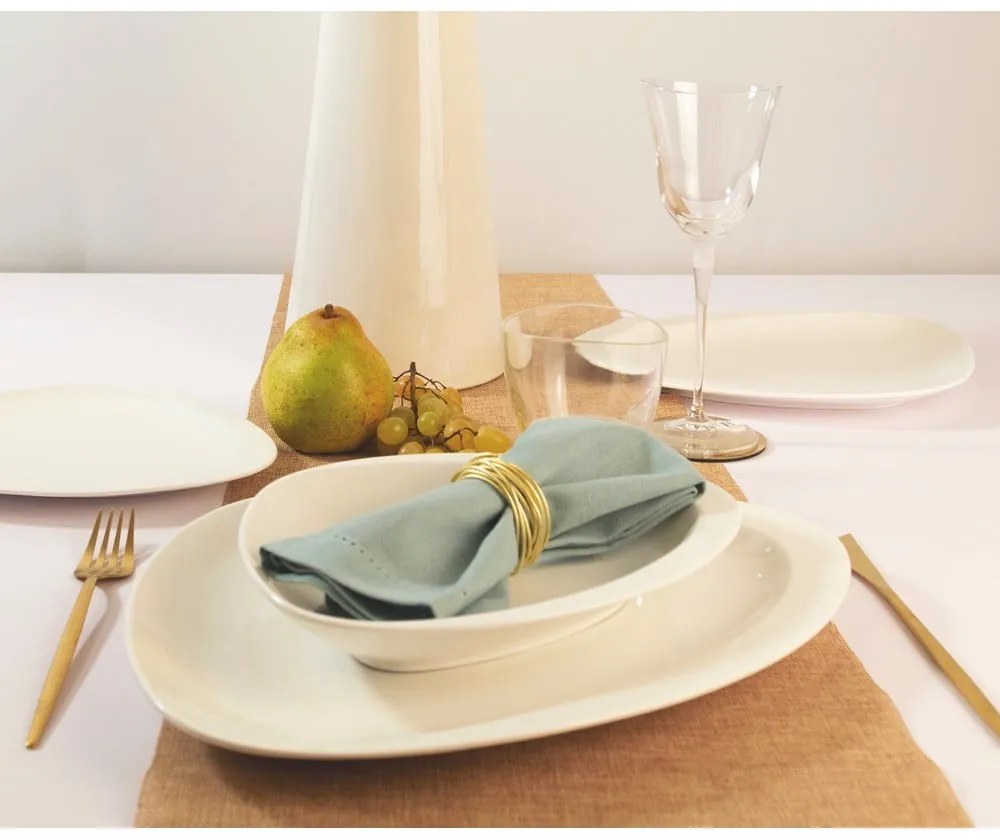 Białe głębokie porcelanowe talerze zestaw 6 szt. Carrara – Villa Altachiara