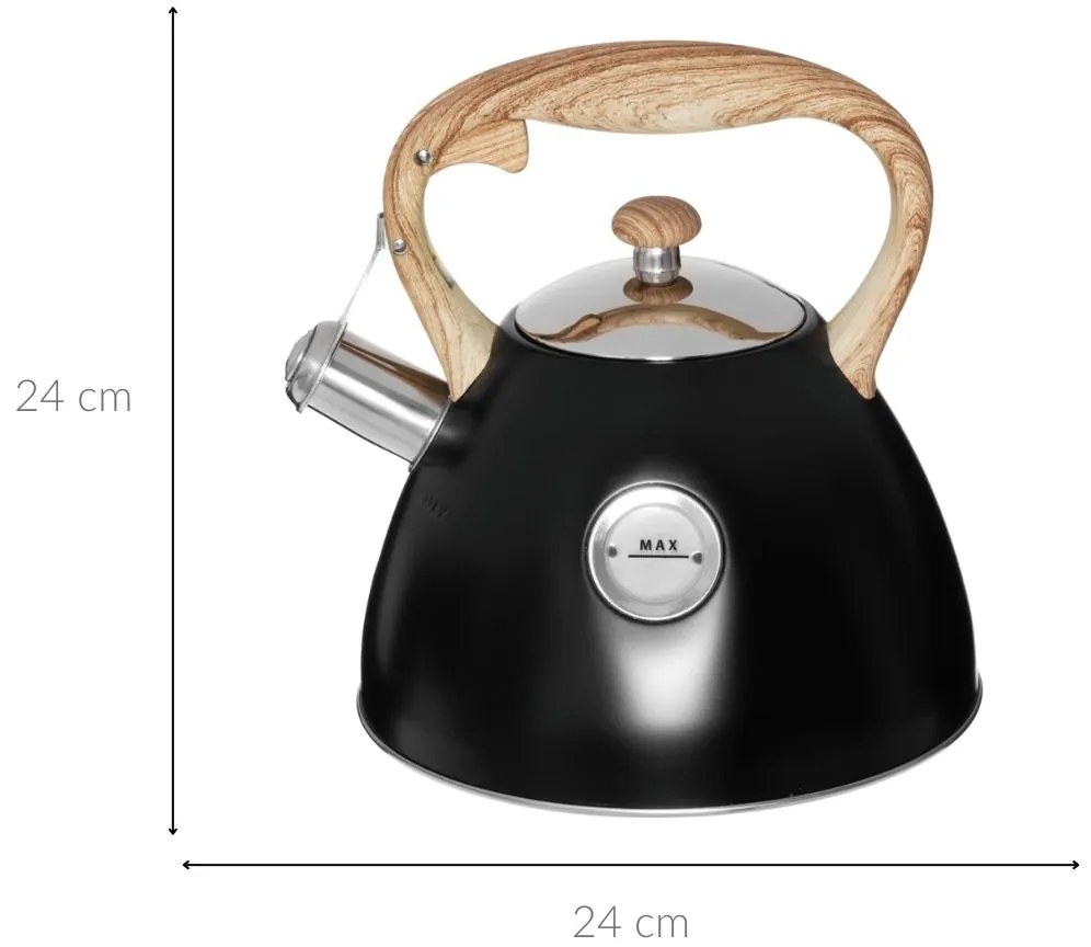 Czajnik z gwizdkiem na każdą kuchenkę, 2,5 l
