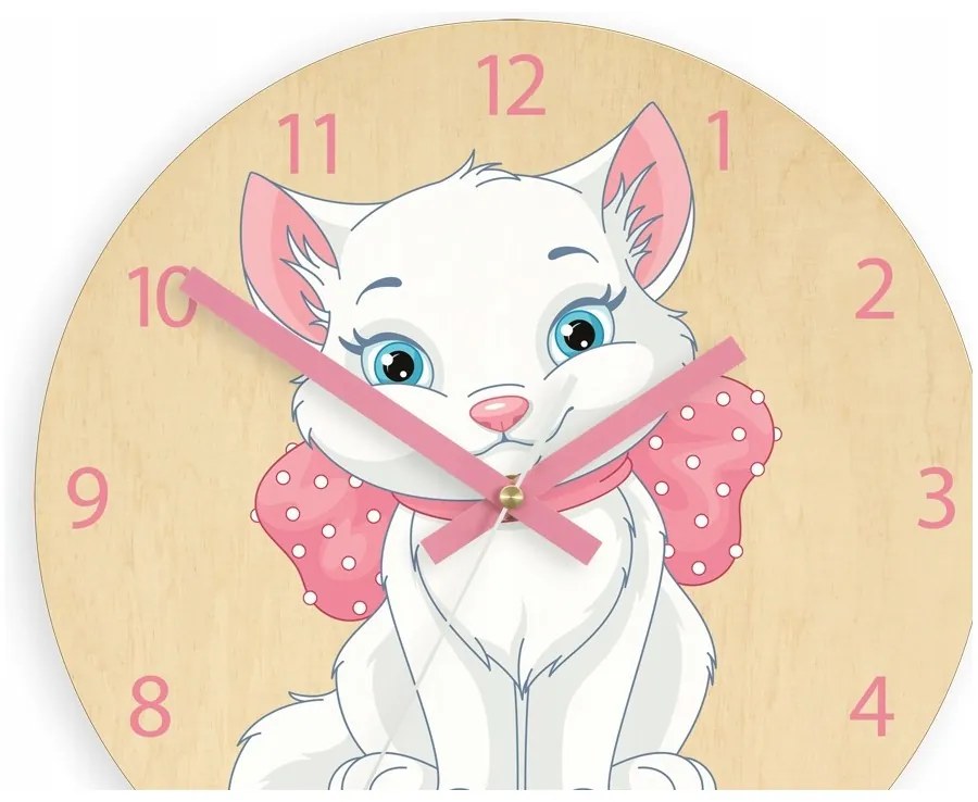 Zegar ścienny cichy do pokoju dziecięcego drewniany nowoczesny dekoracyjny