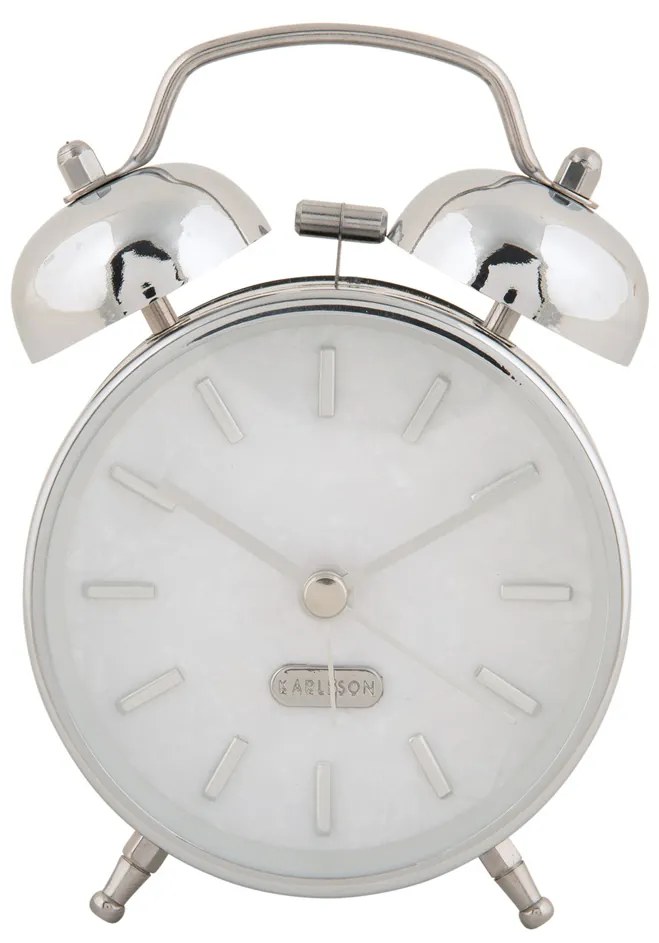 Budzik retro PEARL GLOW, Ø 8 cm