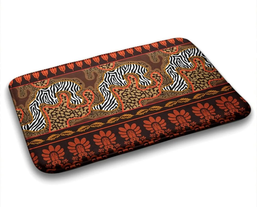 Dywanik łazienkowy Dywanik łazienkowy Afryka Zwierzęta Abstrakcja