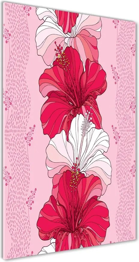 Obraz zdjęcie szkło akryl pionowy Hibiskus