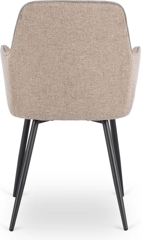 Krzesło Tapicerowane do Jadalni BRESSO 2 Beżowe Nowoczesne Loft