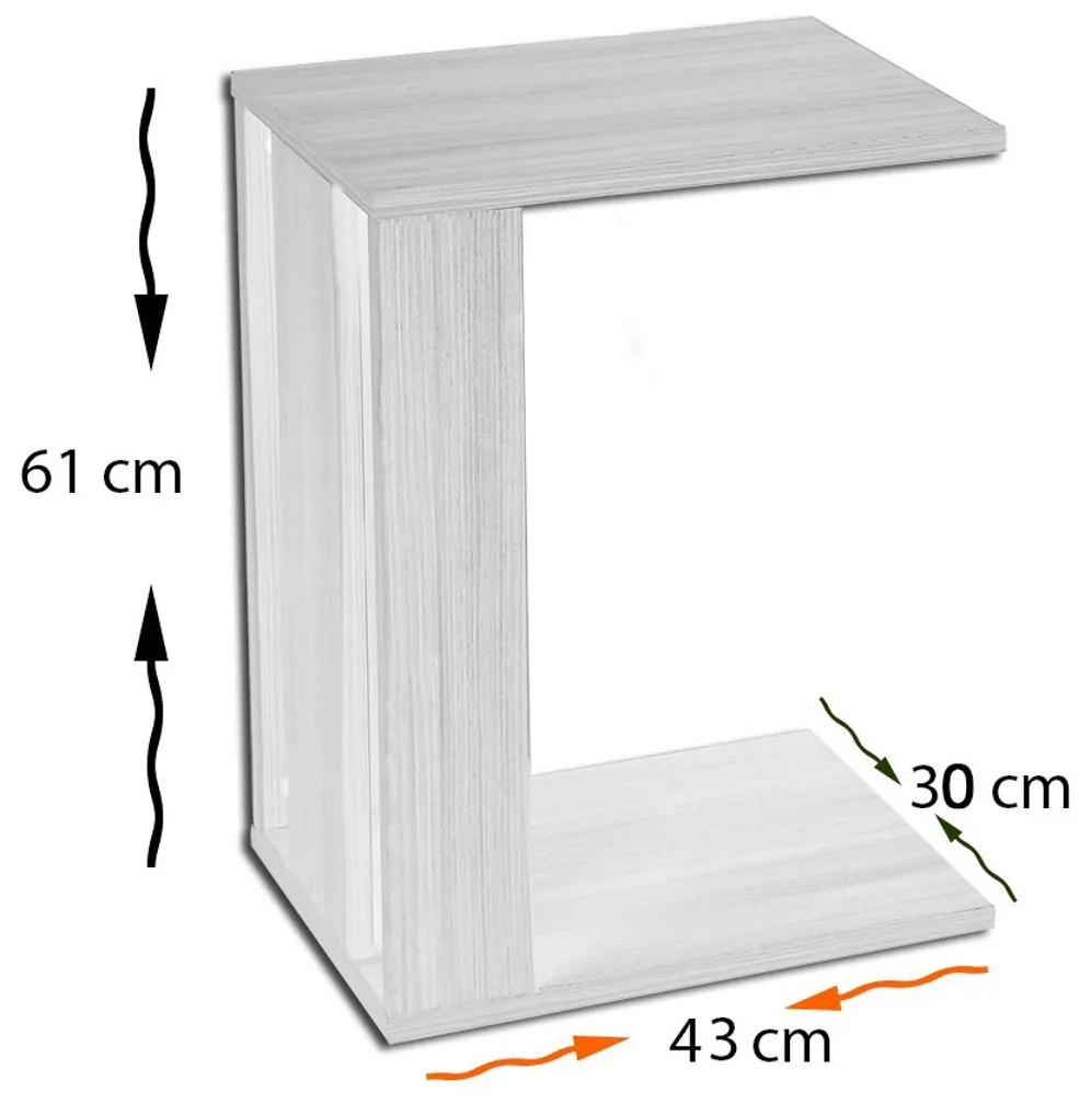 Stolik do odkładania Pasific C Light Cotton