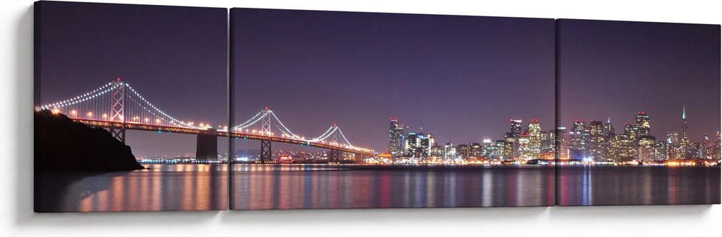 Obraz przedstawiający San Francisco, Kalifornia (170x50 cm)