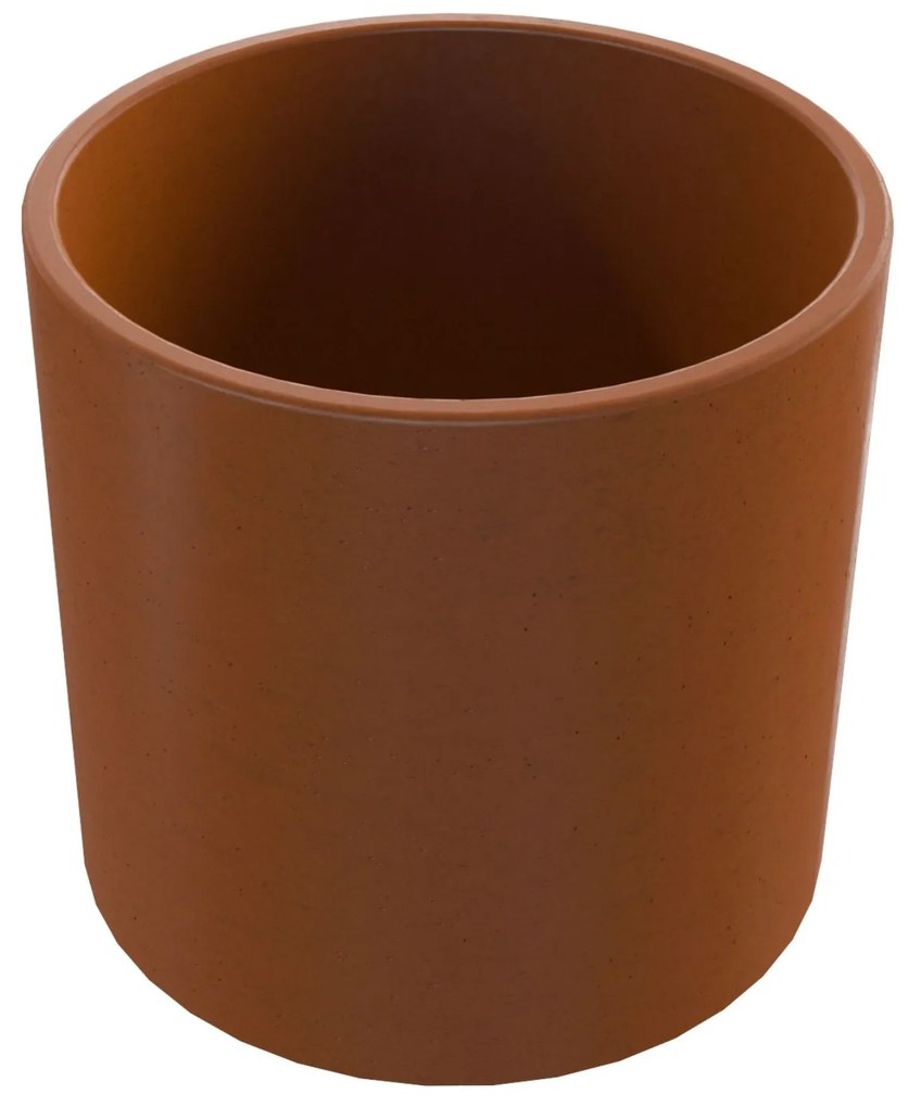 Umywalka betonowa nablatowa okrągła bez otworu na baterię 41 x 40 cm BENE | różne kolory : Kolor - Ceglasty