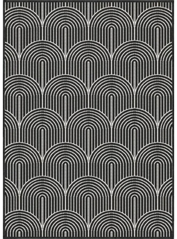 Czarno-biały dywan odpowiedni na zewnątrz 200x290 cm Pangli Black – Hanse Home
