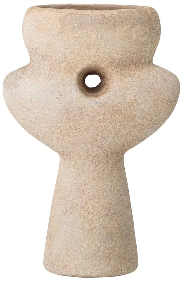Beżowy wazon z terakoty Bloomingville Ngoie, wys. 17 cm