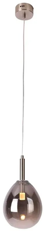 Srebrnoszara lampa wisząca - B0-T95