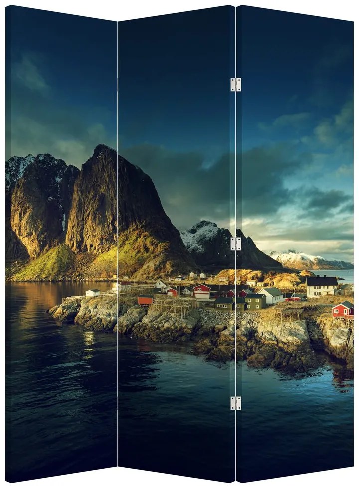 Parawan - Wioska rybacka w Norwegii (126x170 cm)