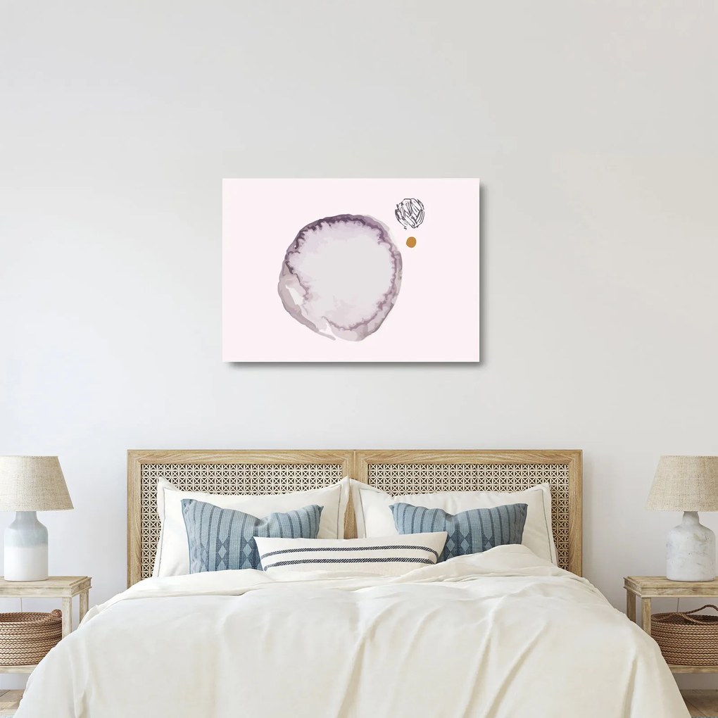 Obraz na szkle - Fioletowy minimalizm N⁰4 (70x50 cm)