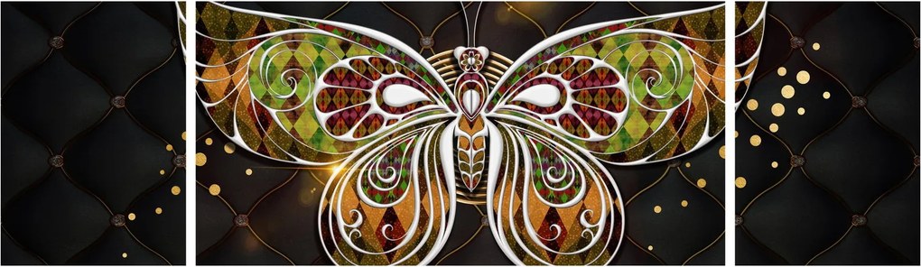 Obraz - Magiczny motyl (170x50 cm)