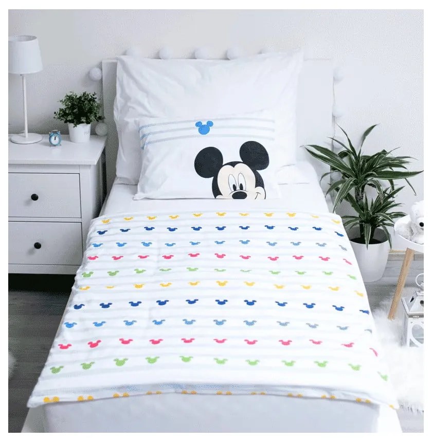 Bawełniana pościel dziecięca do łóżeczka 100x135 cm Mickey – Jerry Fabrics