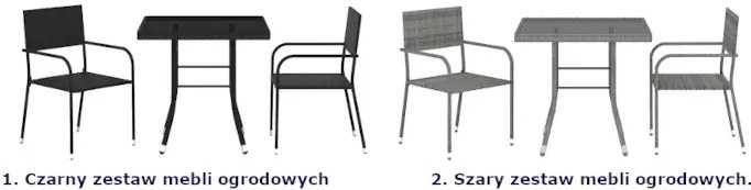 Zestaw mebli ogrodowych rattanowych na taras - Zander 4X
