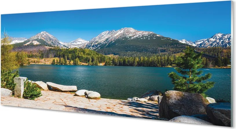 Panel nad Blat Kuchenny Górskie Jezioro wśród Szczytów