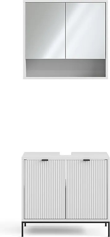 Zestaw mebli łazienkowych biały 70x45x63 eliza