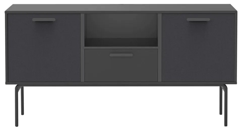 Czarna komoda pod TV Keep by Hammel