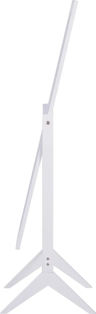 Lustro Stojące HOMCOM Duże do Makijażu Podwyższone Nóżki Łatwa Pielęgnacja MDF Biały 47x46x148cm | Aosom PL