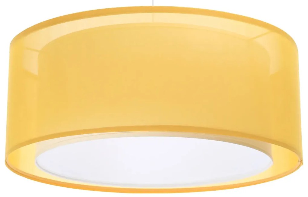 Żółta designerska lampa wisząca - S436 S0-H24