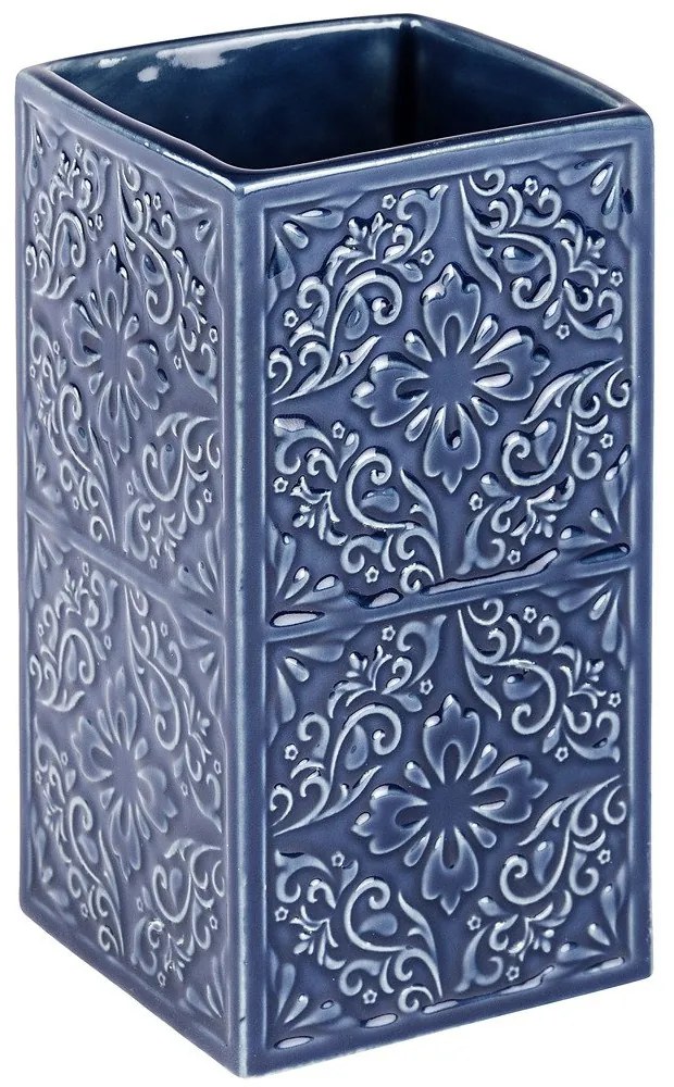 Pojemnik na szczoteczki do zębów CORDOBA DARK BLUE, WENKO