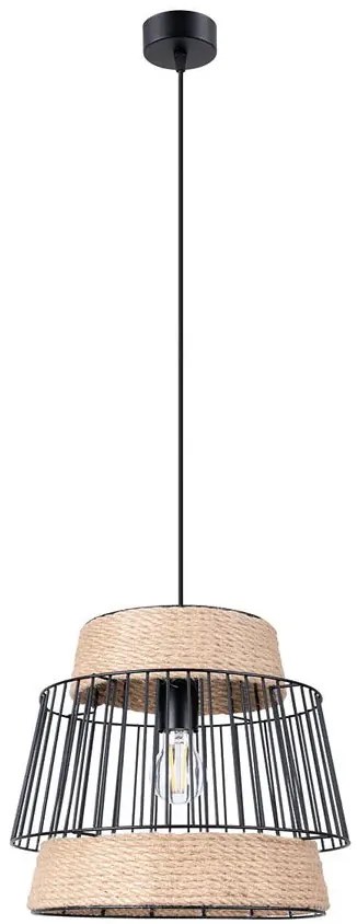 Lampa wisząca boho z drucianym kloszem - A428-Zemo