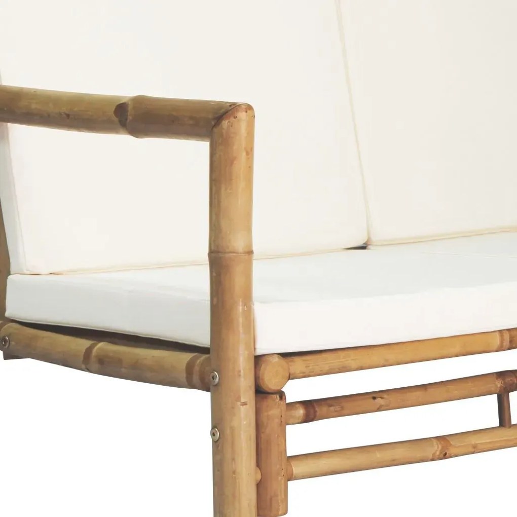 Bambusowa sofa ogrodowa Frawis - brązowa