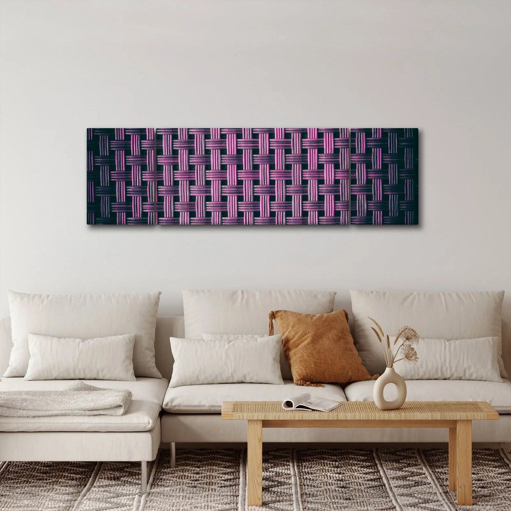 Obraz fioletowej tekstury (170x50 cm)