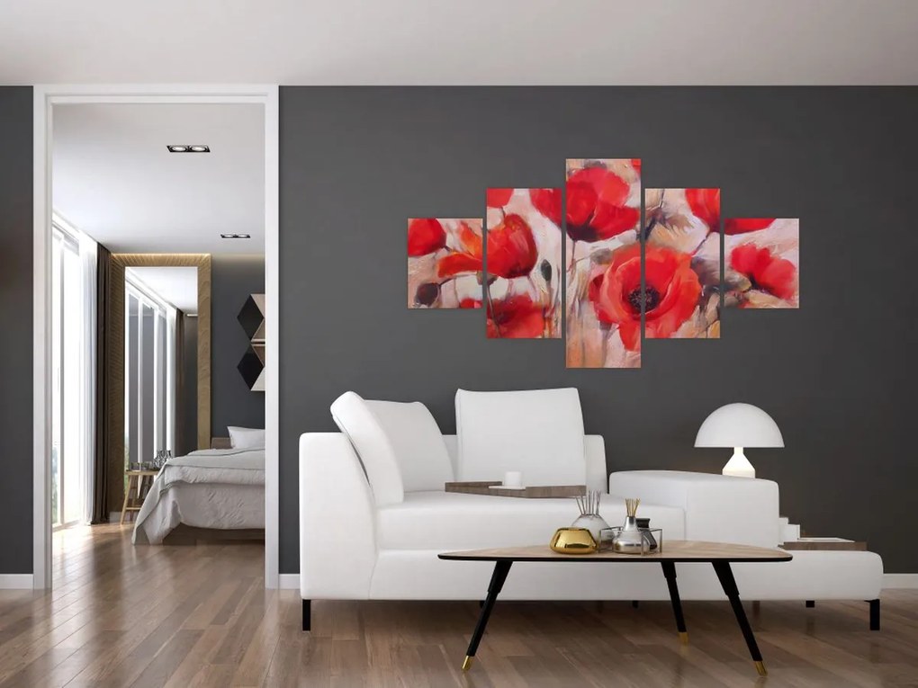 Obraz - Wilcze maki (125x70 cm)