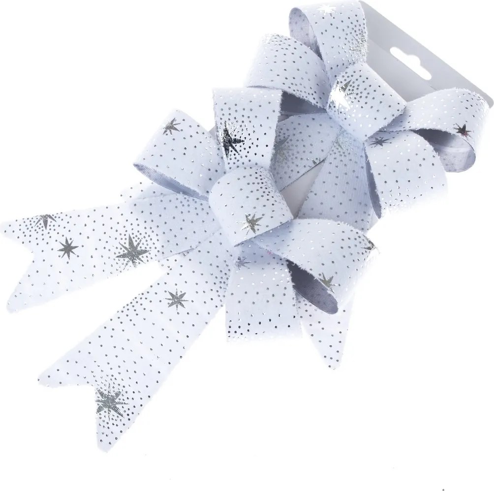 Dekoracja świąteczna Wstążki, gwiazdki, zestaw 2 szt., 14 x 24 cm