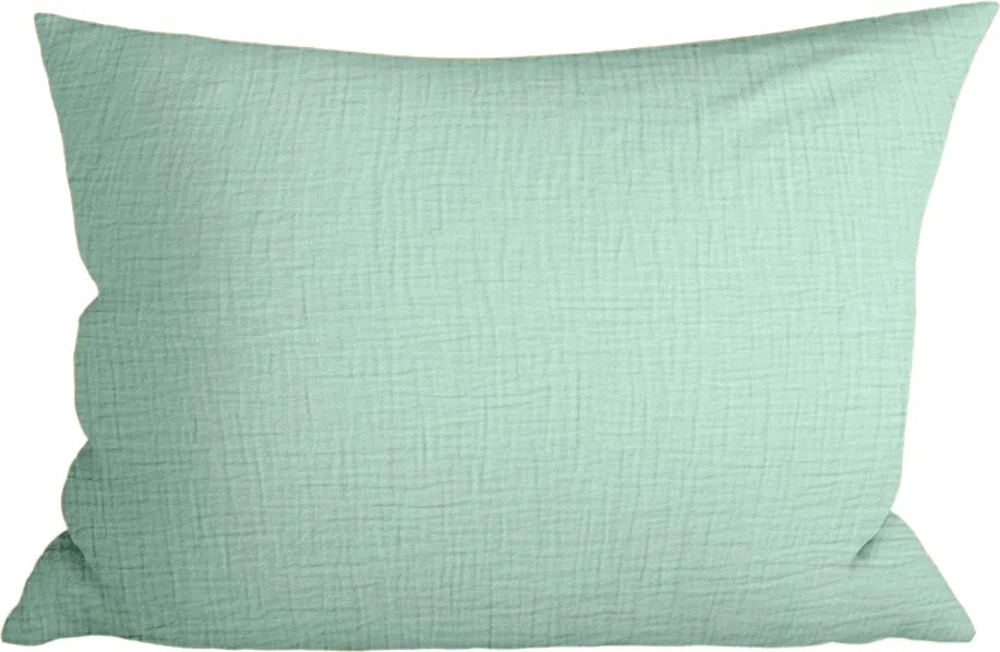 Muślinowa poszewka na poduszkę MUSSARI 70x90 cm, miętowa