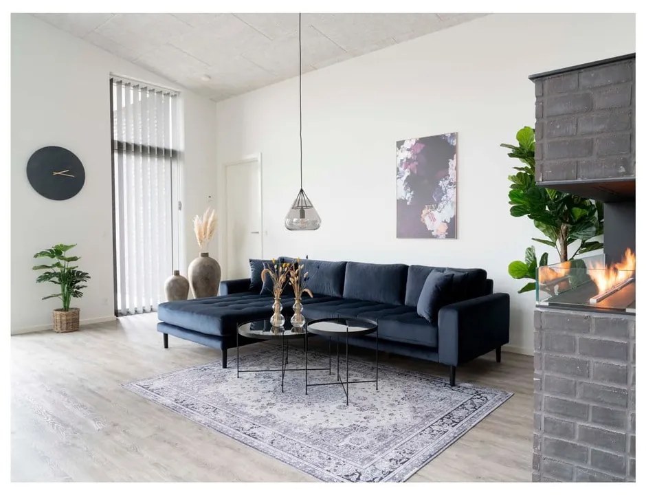 Czarny okrągły stolik ø 70 cm Venezia – House Nordic
