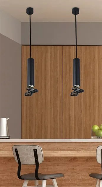 Czarna nowoczesna lampa wisząca D240 S0-S24