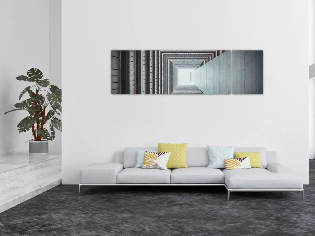 Obraz - Widok z wnętrza budynku (170x50 cm)