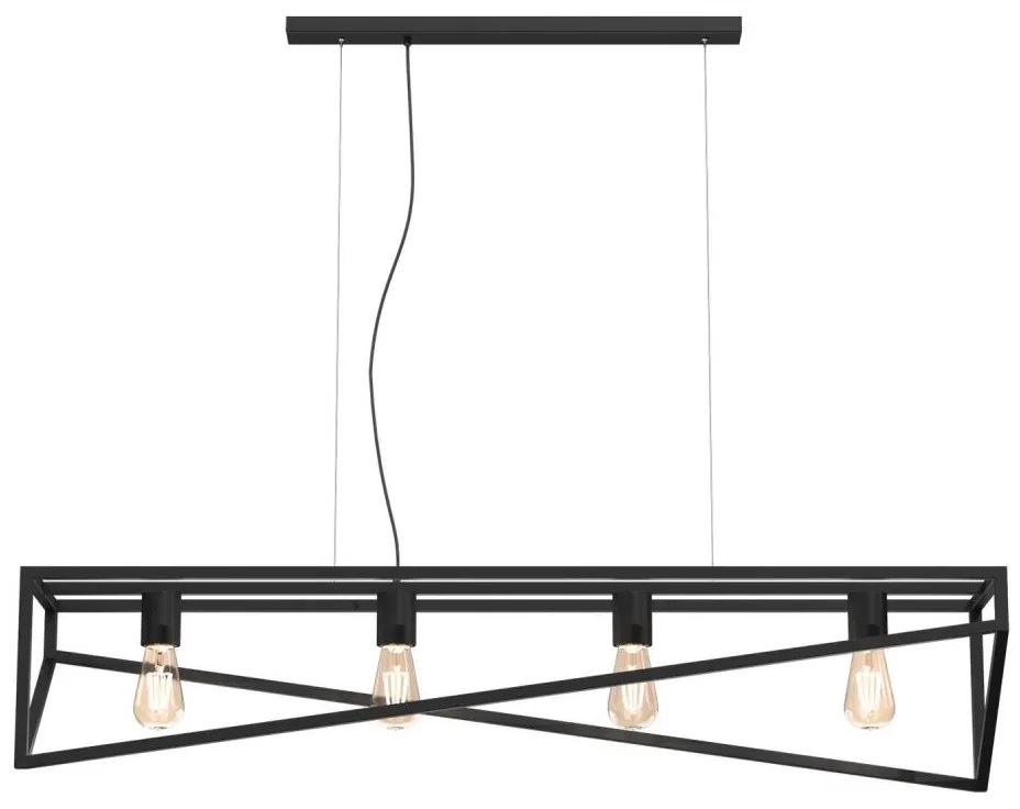 Lampa wisząca GOTE 4xE27/60W/230V na linkach