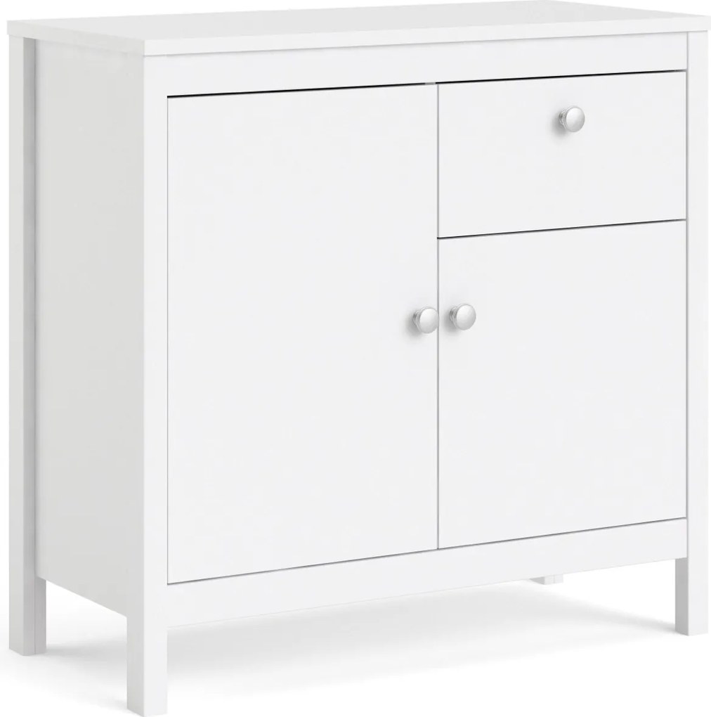 Komoda pokojowa z szafkami i szufladą Madrid 2+1 biały mat